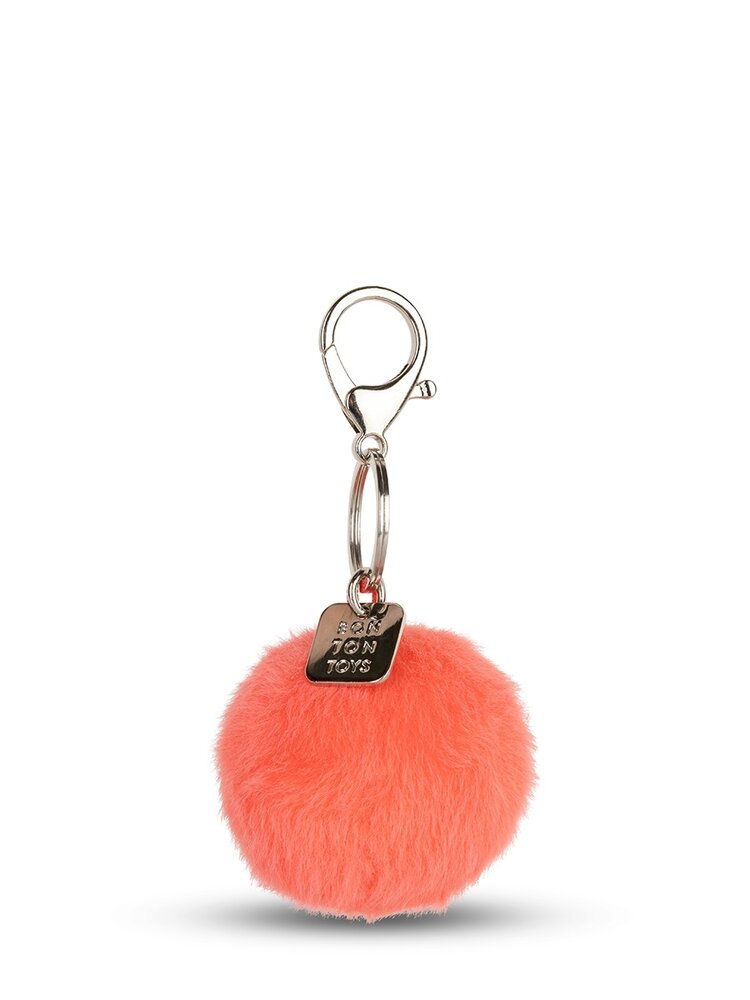 Bon Ton Toys Smiley Keychain ECO Fuzzy - 5,5 cm - 123 Bright Coral Bon Ton Toys Smiley Keychain ECO Fuzzy - 5,5 cm - 123 Bright Coral