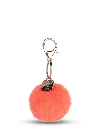 Bon Ton Toys Smiley Keychain ECO Fuzzy - 5,5 cm - 123 Bright Coral Bon Ton Toys Smiley Keychain ECO Fuzzy - 5,5 cm - 123 Bright Coral