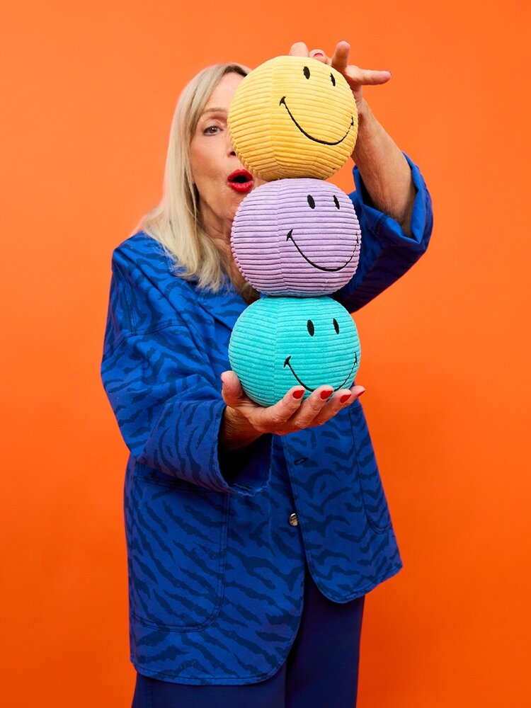 Bon Ton Toys Smiley ECO Corduroy - 13 cm - 309 Teal