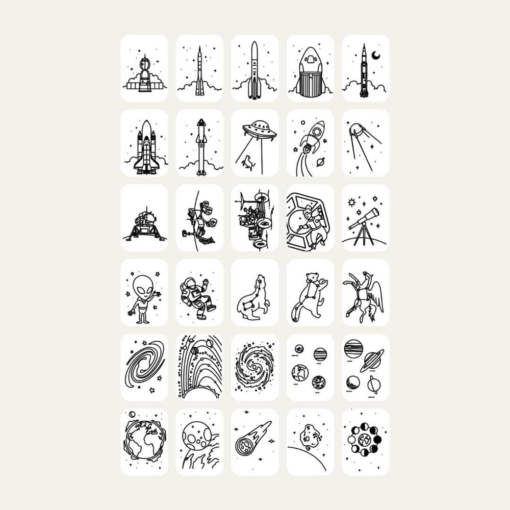 Kidywolf Kidydraw Mini KAARTEN Dinosaurussen & Ruimte Kidywolf Kidydraw Mini KAARTEN Dinosaurussen & Ruimte