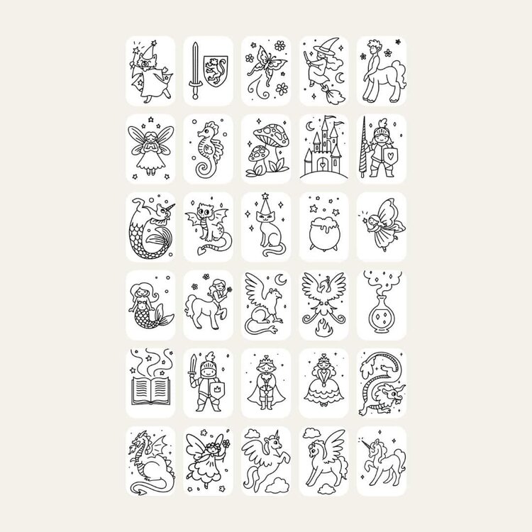 Kidywolf Kidydraw Mini KAARTEN Er was eens & Dieren