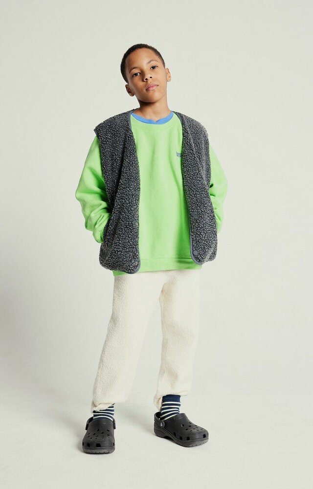 American Vintage teddy bodywarmer donkergrijs