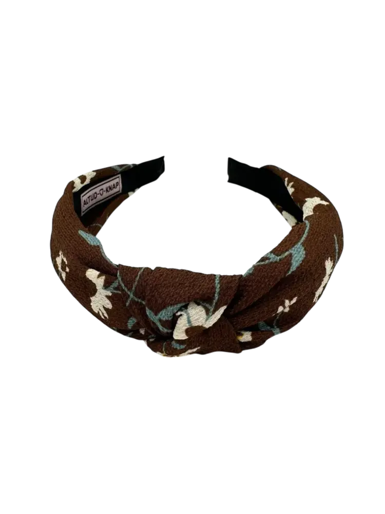 Altijd Knap Haarband Autumn Flowers Brown Altijd Knap Haarband Autumn Flowers Brown