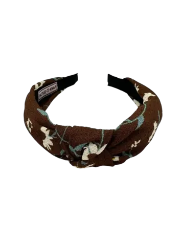 Altijd Knap Haarband Autumn Flowers Brown