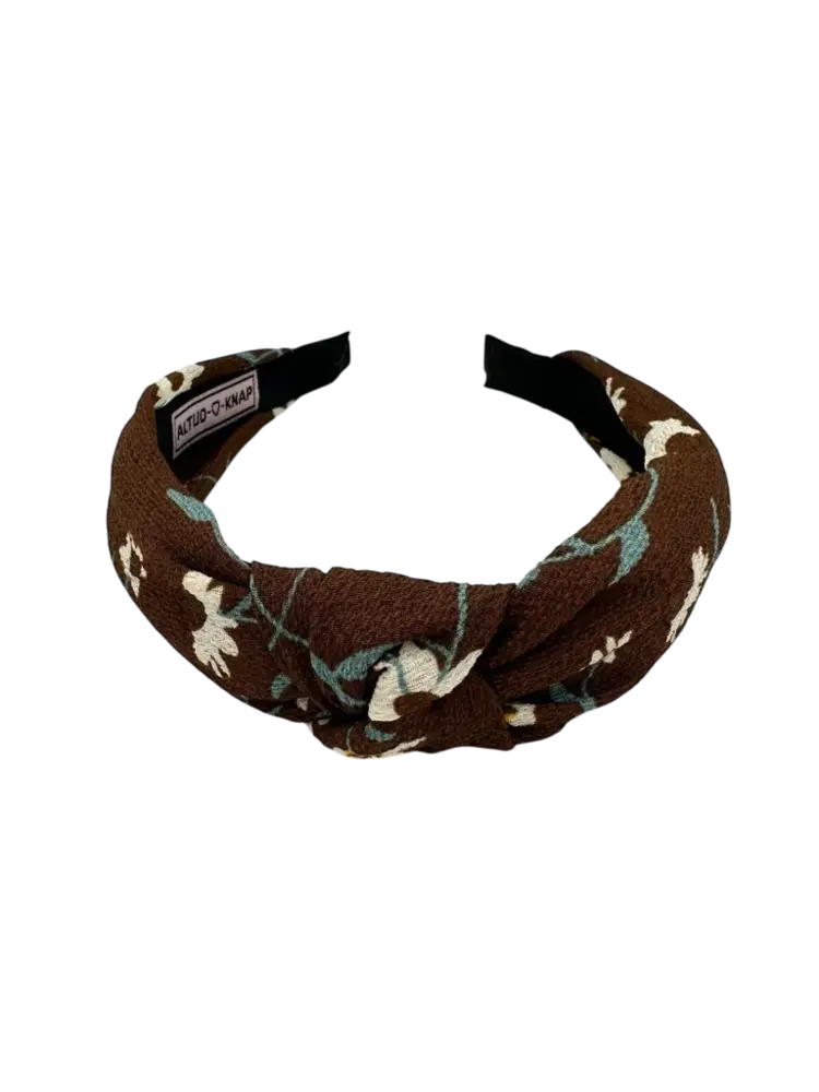Altijd Knap Haarband Autumn Flowers Brown