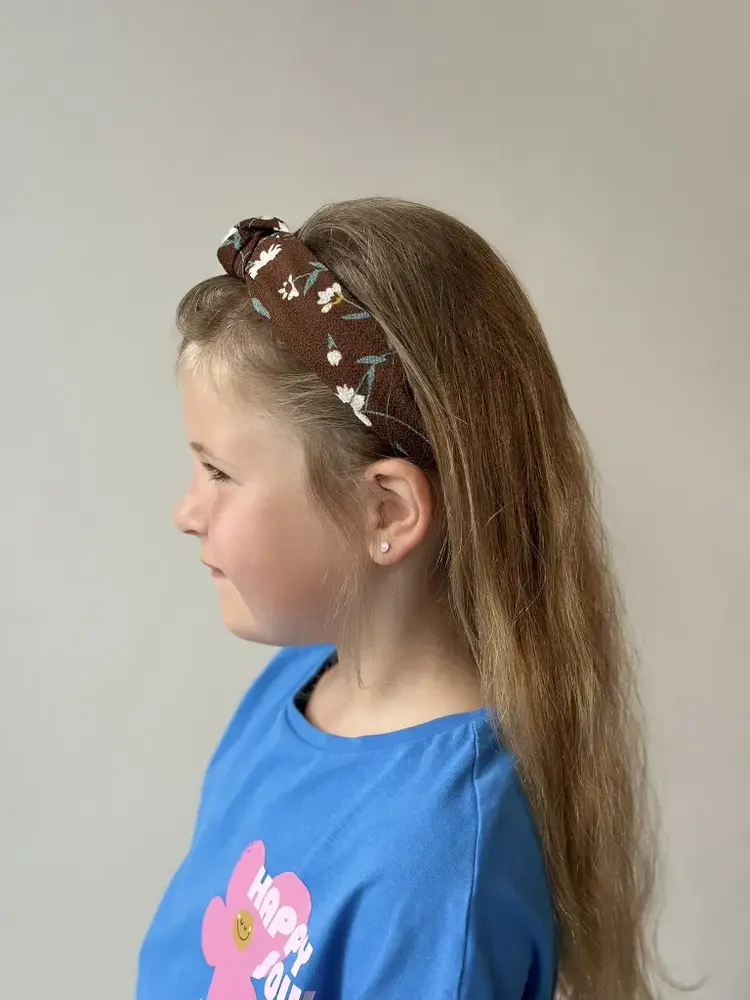 Altijd Knap Haarband Autumn Flowers Brown