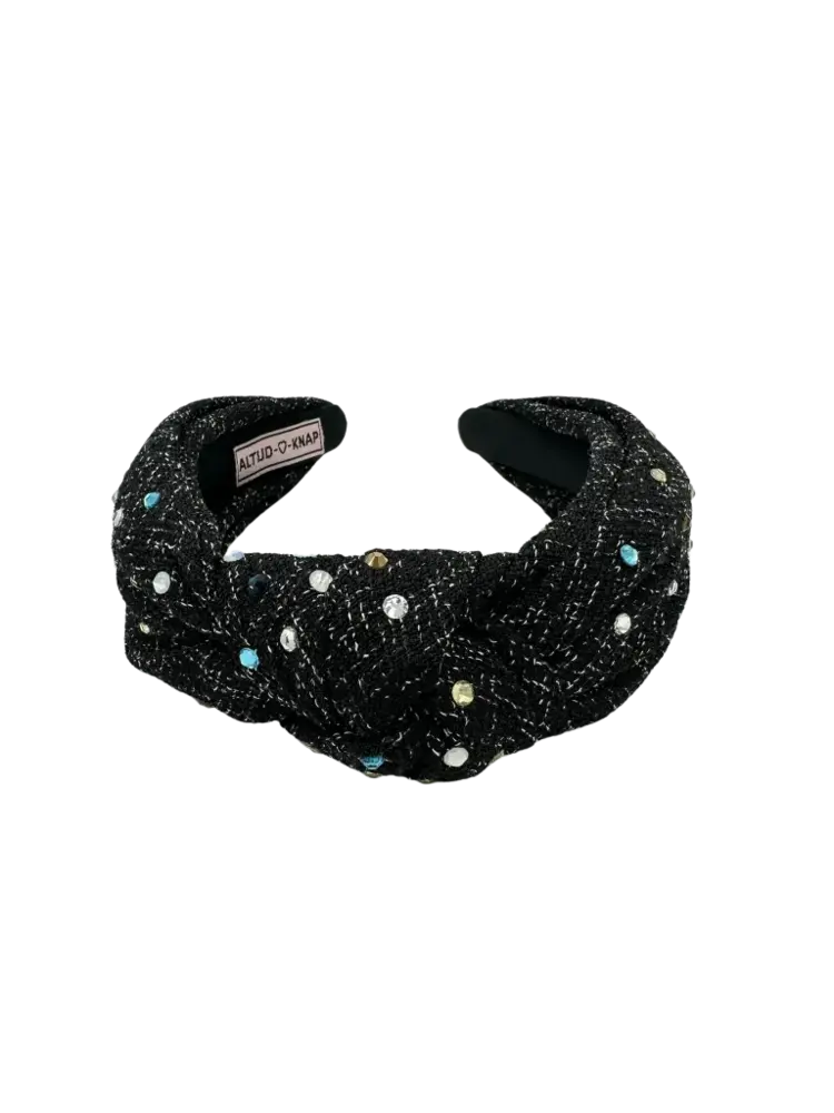 Altijd Knap Haarband Tweed Sparkle Black