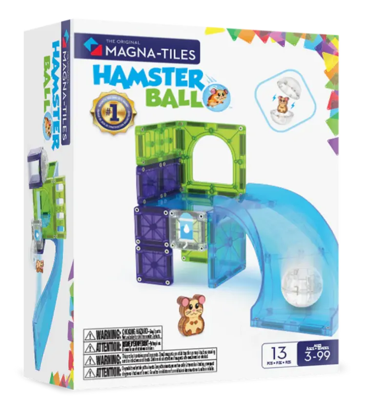 Magna Tiles Hamster Ball 13ST - Magnetische tegels met hamster