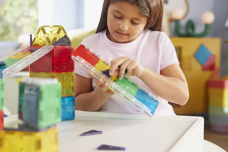 Magna Tiles Rail Racers Deluxe 90ST | Magnetische racebaan met balletje