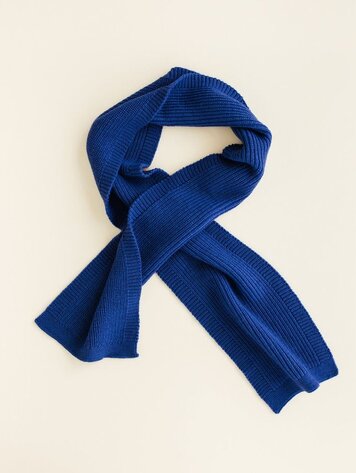 Hvid Scarf Gustave - Cobalt Blue