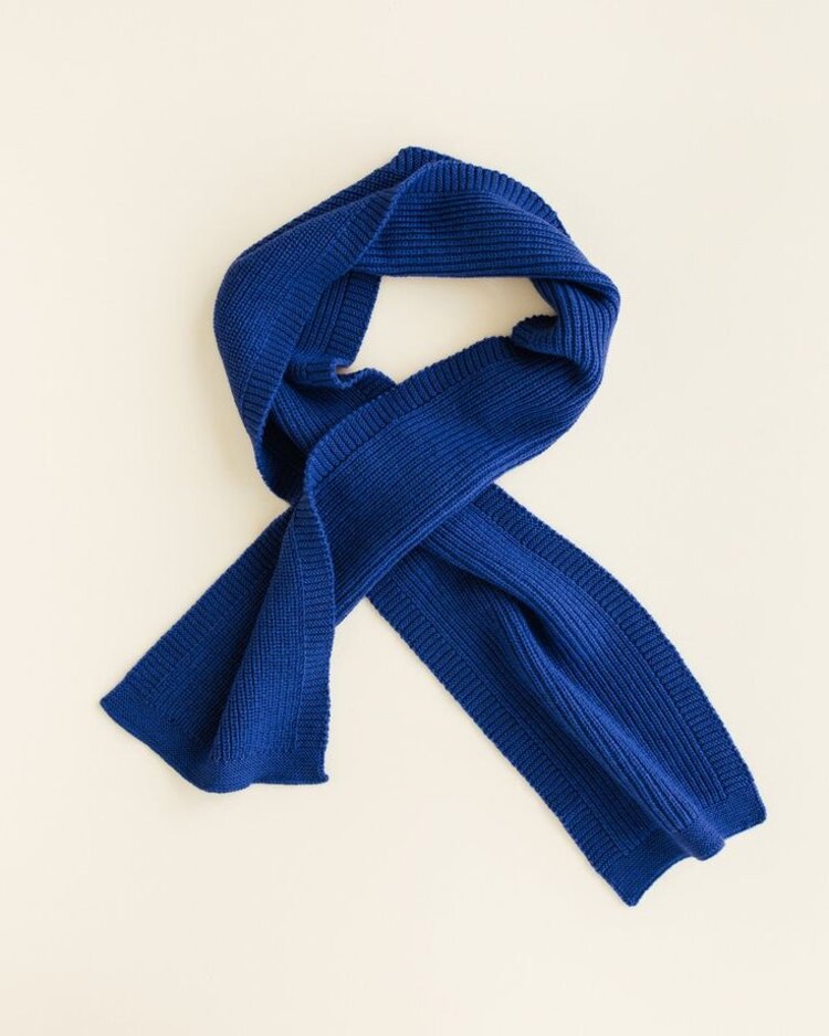 Hvid Scarf Gustave - Cobalt Blue
