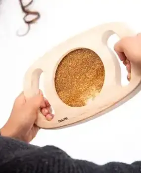 Tickit Houten glitterpaneel goud