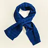 Hvid Jacobino sjaal Cobalt Blue merinowol Hvid Jacobino sjaal Cobalt Blue merinowol