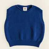 Hvid Harvey vest KIDS - Cobalt Blue