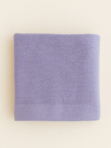 Hvid Blanket Gust Lilac