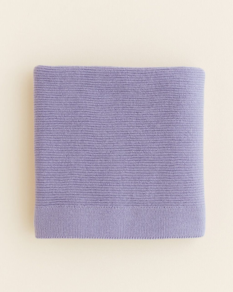 Hvid Blanket Gust Lilac