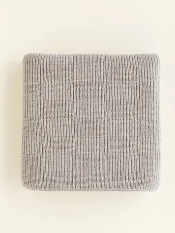 Hvid Blanket Ivy Pebble