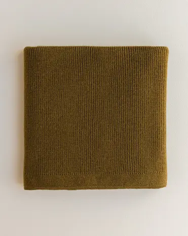 Hvid Blanket Felix Mustard Hvid Blanket Felix Mustard