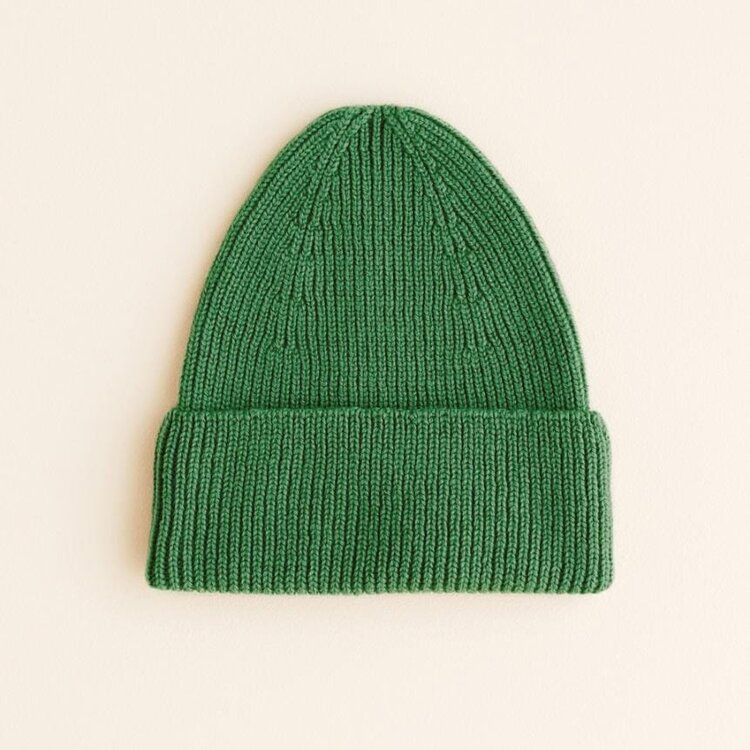 Hvid Beanie Fonzie KIDS - Grass