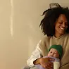 Hvid Beanie Fonzie KIDS - Grass Hvid Beanie Fonzie KIDS - Grass