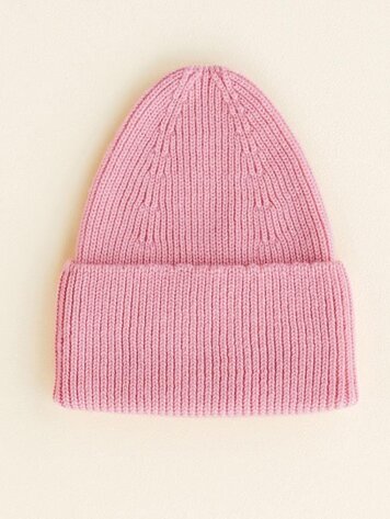 Hvid Beanie Fonzie KIDS - Cotton Candy