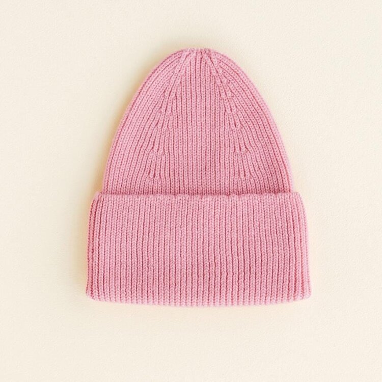 Hvid Beanie Fonzie KIDS - Cotton Candy