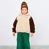 Tiny Cottons COLOR BLOCK POLAR SHERPA HOODIE dark vanilla Tiny Cottons COLOR BLOCK POLAR SHERPA HOODIE dark vanilla