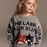 ALIX the label Jacquard pullover soft grey melange ALIX the label Jacquard pullover soft grey melange