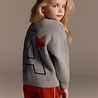 ALIX the label Jacquard pullover soft grey melange ALIX the label Jacquard pullover soft grey melange
