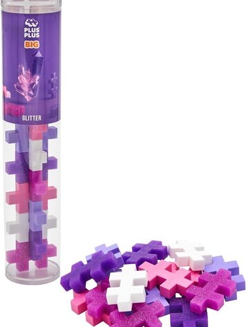 Plus Plus BIG Tube Glitter 15ST
