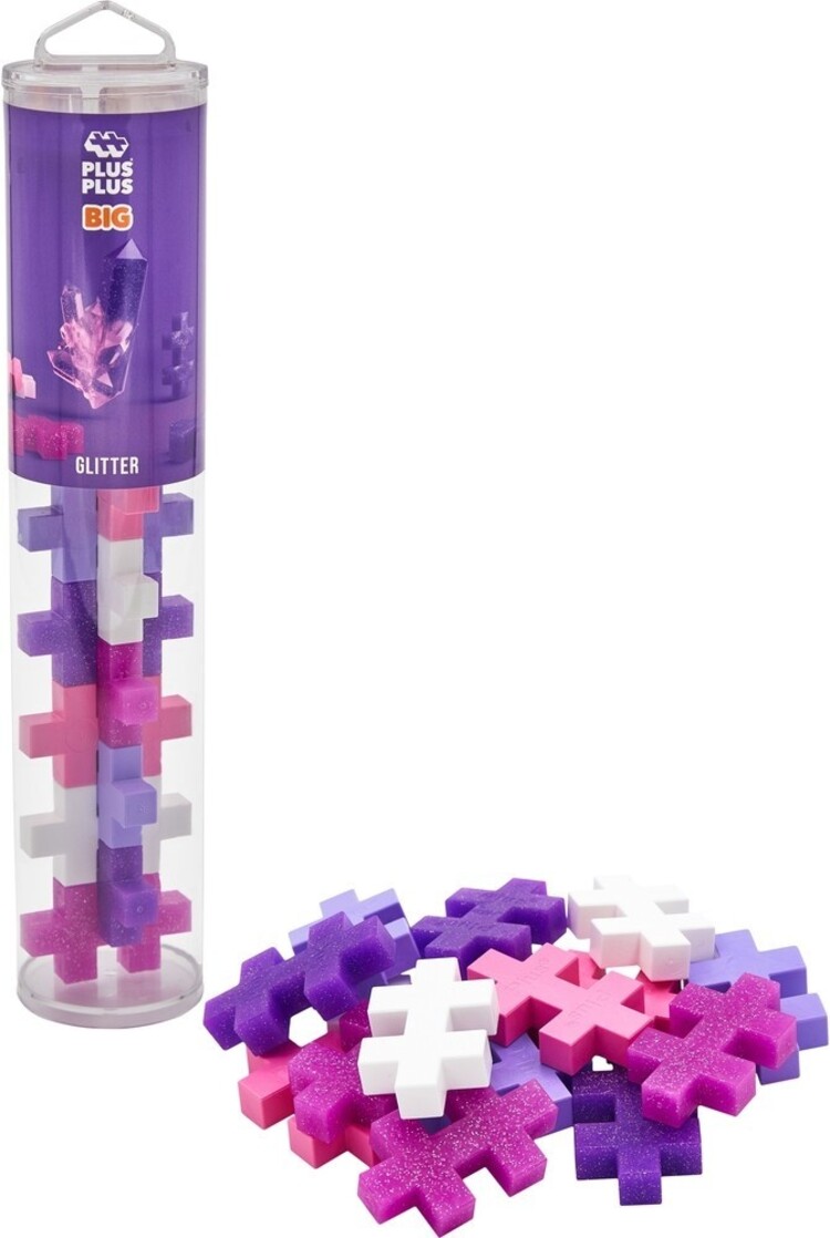 Plus Plus BIG Tube Glitter 15ST