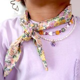 Love Issue Twilly Scarf - Pastel Flowers