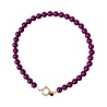 Love Issue Ketting Bold Beads Plum Love Issue Ketting Bold Beads Plum