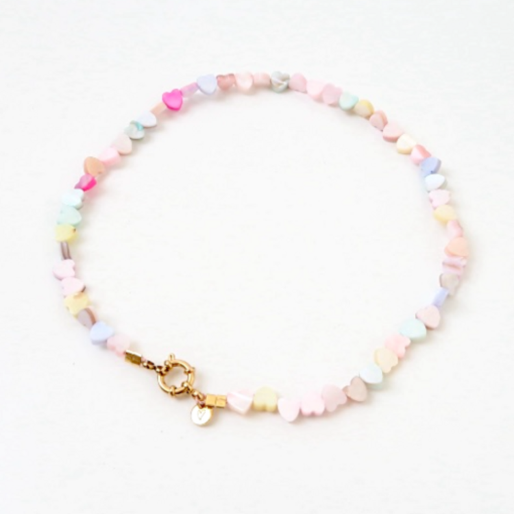 Love Issue Ketting seashelly hearts pastel