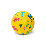 Little L Rubber bal klein 13 cm - dinosaurus GEEL