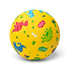 Little L Rubber bal groot 18cm - dinosaurus GEEL Little L Rubber bal groot 18cm - dinosaurus GEEL