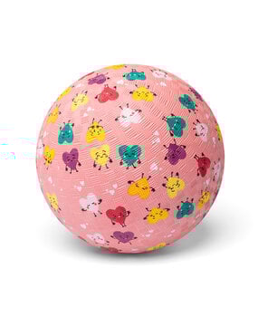 Little L Rubber bal groot 18cm - hartjes