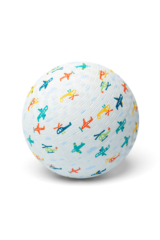 Little L Rubber bal groot 18cm - vliegtuigen Little L Rubber bal groot 18cm - vliegtuigen