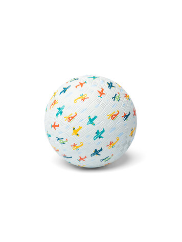 Little L Rubber bal klein 13 cm - vliegtuigen