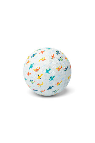 Little L Rubber bal klein 13 cm - vliegtuigen Little L Rubber bal klein 13 cm - vliegtuigen