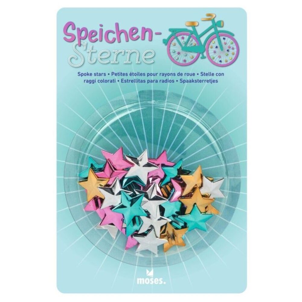 Moses Spaakdecoratie metallic sterren 36ST Moses Spaakdecoratie metallic sterren 36ST