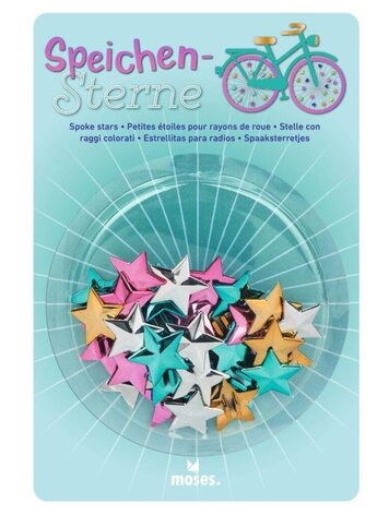 Moses Spaakdecoratie metallic sterren 36ST