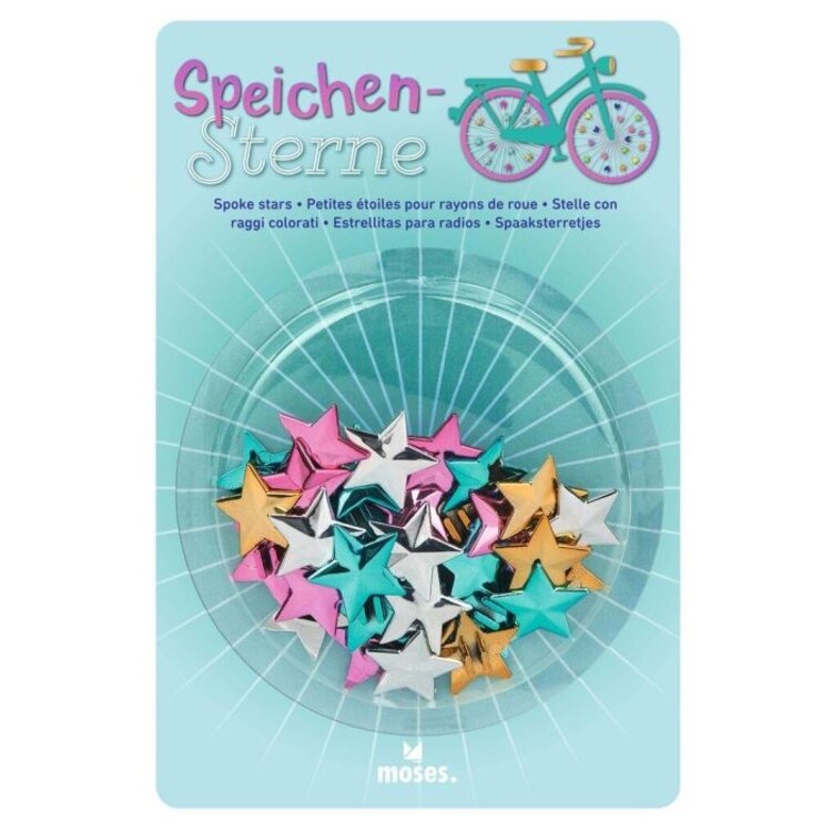 Moses Spaakdecoratie metallic sterren 36ST