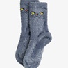 Mini Rodini Cat face fluffy sock grey Mini Rodini Cat face fluffy sock grey
