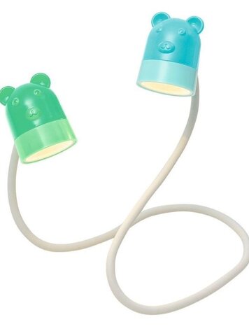 Moses Flexibel kinder leeslampje dieren Groen/Blauw
