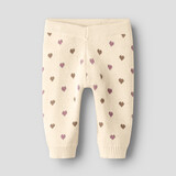 Lil Atelier 13254555 NBFSARAN KNIT PANT HEART LIL White