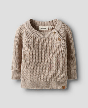 Lil Atelier 13249482 NBMROKKO LS KNIT LIL OXFORD TAN Lil Atelier 13249482 NBMROKKO LS KNIT LIL OXFORD TAN
