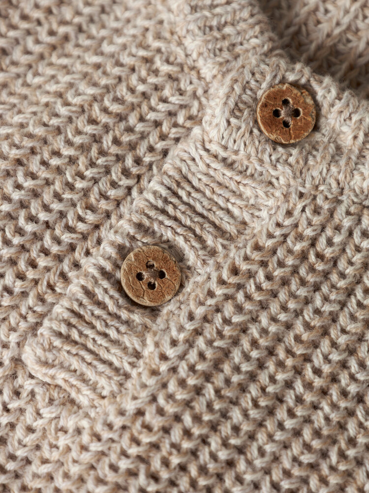 Lil Atelier 13249480 NBMROKKO KNIT VEST LIL OXFORD TAN
