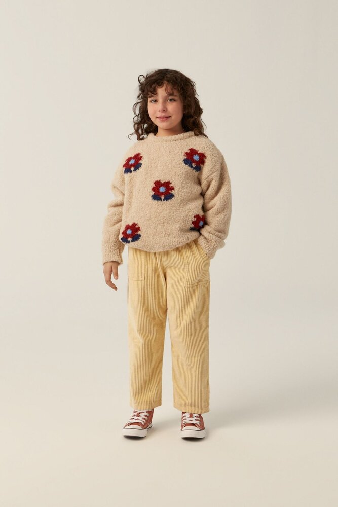 The Campamento Flowers Ecru Jumper The Campamento Flowers Ecru Jumper