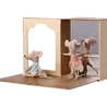Maileg Ballet mice in dance studio - Little sister and brother Maileg Ballet mice in dance studio - Little sister and brother